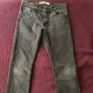 LOW RISE LEVIS BLACK JEANS